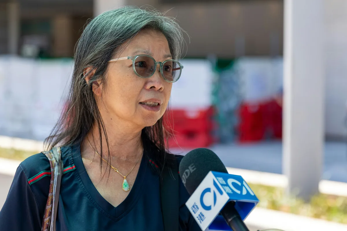 启德医院首日迎病人 交通痛点浮现:美孚来需55分钟 5 家住太子的林女士同樣表示交通不便。(湯致遠攝)