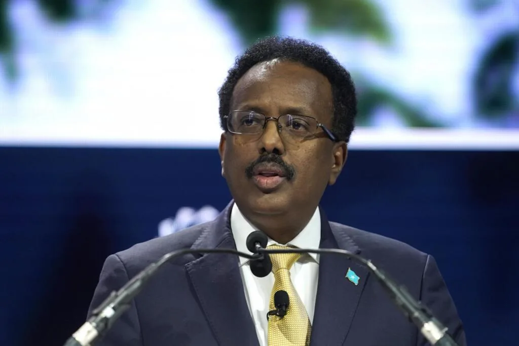 存档图片 / 非洲：索马里：穆罕默德·阿卜杜拉希·穆罕默德（Mohamed Abdullahi Mohamed, dit Mohamed Farmaajo）
Image d'archive / Afrique : le président de la Somalie Mohamed Abdullahi Mohamed, alias Farmajo, ici à New York, le 23 septembre 2019.