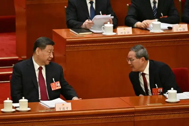 习近平和李强
