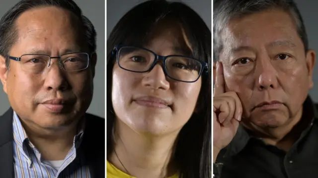 （从左至右）何俊仁、邹幸彤、李卓人（资料图片）