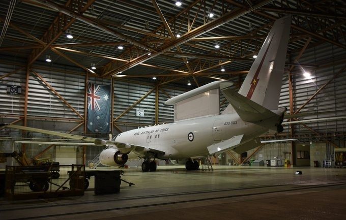 揭中国舰载机3种海上空中加油战术 空警-600为何不具备这能力? 5 服役於澳大利亞空軍的E-7預警機。(美國空軍官網)