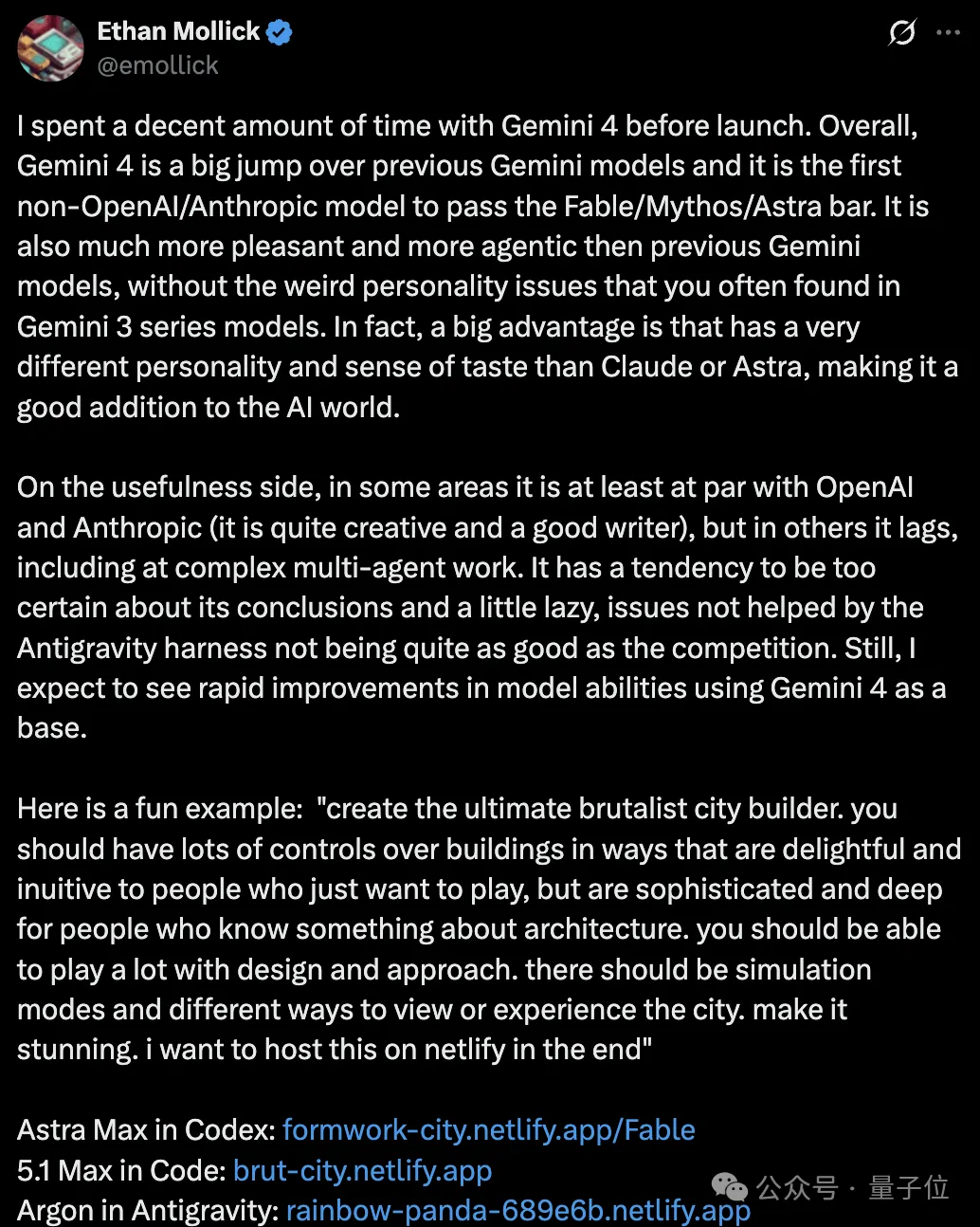 Gemini 4 Argon上线,API限时五折,第三方智能指数与顶级模型并列 2 1681d7b61b807698c3352d4ad406691256923241ecf420329d4c641e9b21a49e article
