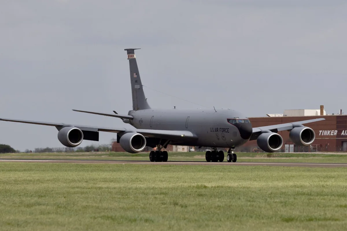 美国空军一架KC-135加油机（资料照片）