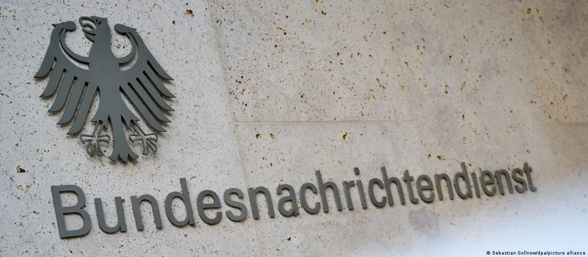 图片显示德国联邦情报局Logo, Bundesnachrichtendienst