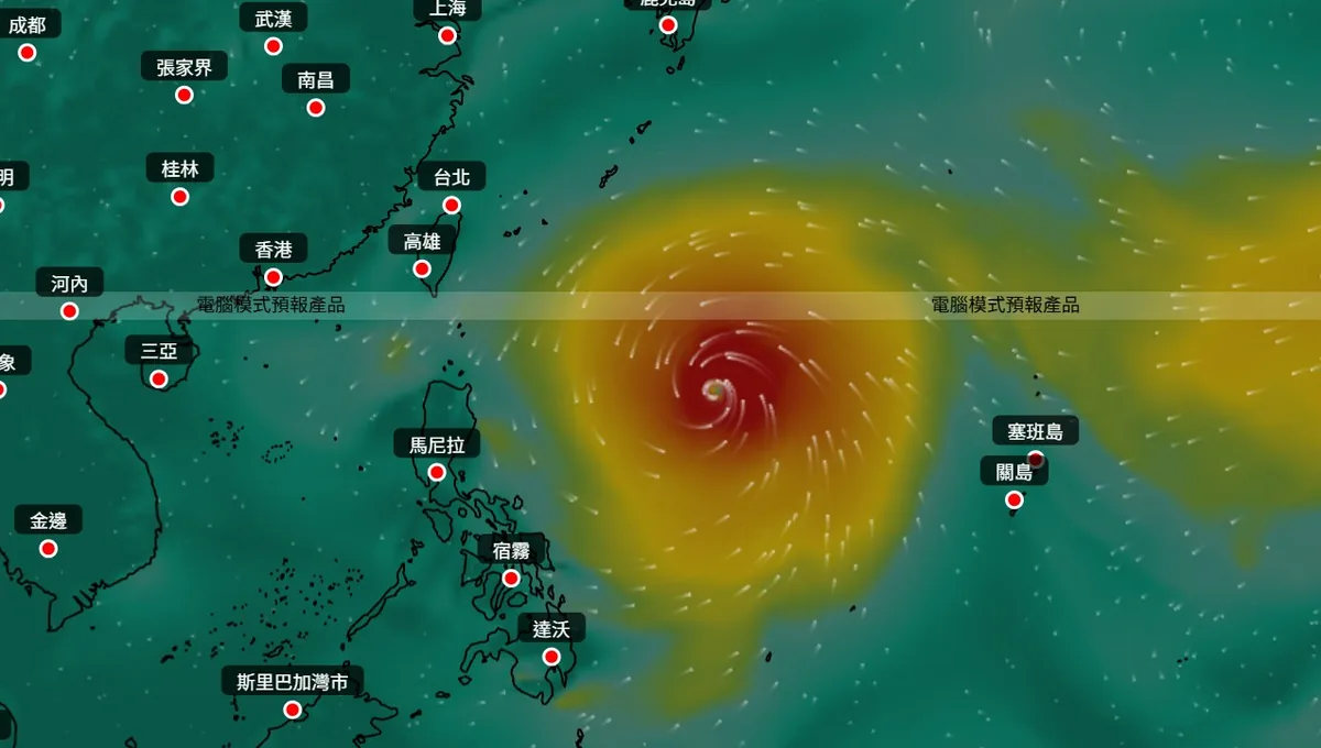 台风蔷琵今日生成 预测90度大转弯袭日本 专家警告升级强台风 7 風烏最新颱風路徑預測。(天氣模式風烏)