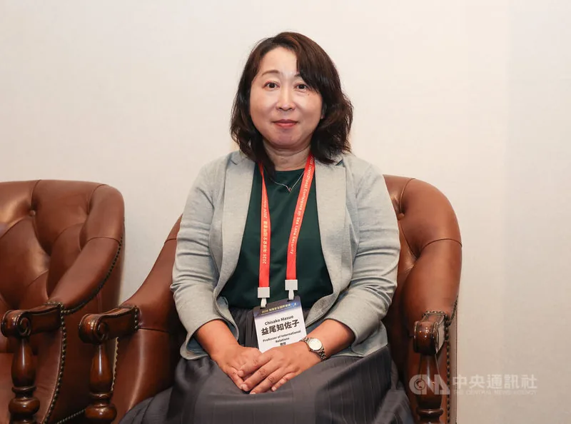 日本专家:中国在台湾东部海域的执法巡逻「绝对不会消失」 1 日本九州大學比較社會文化研究院教授益尾知佐子10月14日接受中央社訪問時表示,台日雙方有必要進一步深化相互理解。中央社記者張新偉攝 115年10月18日