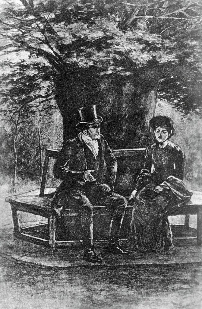 中国当局为何要求中学生读《简·爱》? 1 夏洛特·勃朗特所著《简·爱》1896年版插图中的简·爱和罗切斯特。