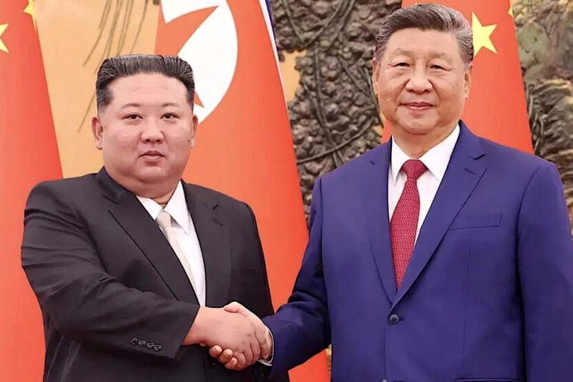 2025年9月4日,习近平与金正恩在北京会谈