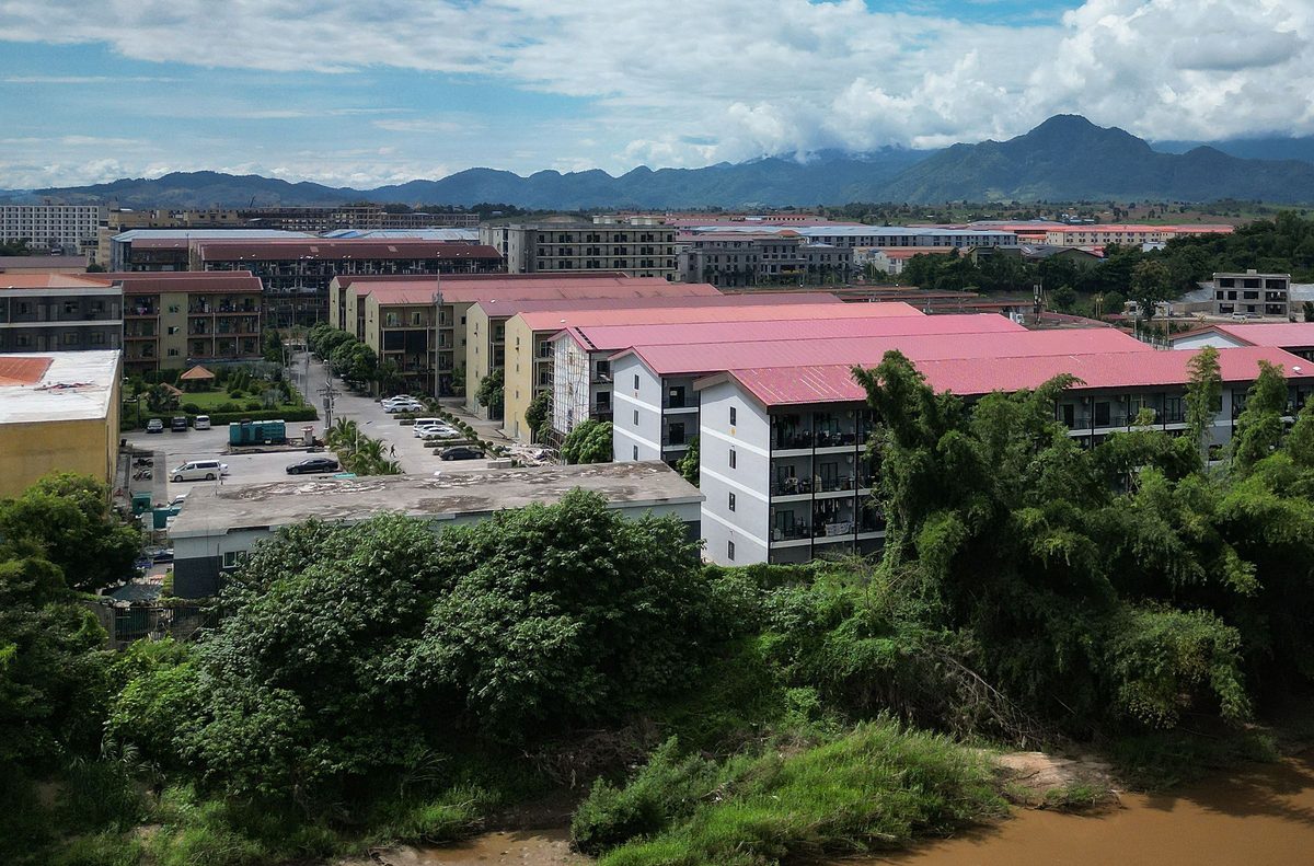 缅甸妙瓦底一带的园区建筑（资料照片）