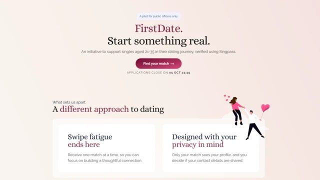 FirstDate网站截图。