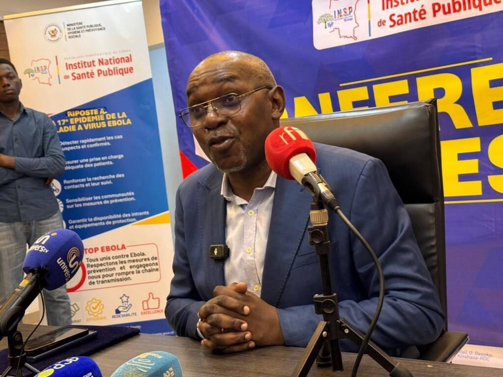 RFI Image / Christian Ngandu, à la tête du Centre d'opérations d'urgence de santé publique (Cousp) en République démocratique du Congo (RDC), le 10 septembre 2026 à Kinshasa.