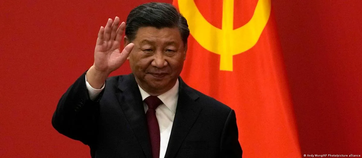 德语媒体:代价高昂的玩笑 1 2022年党代会上的习近平。(资料图)