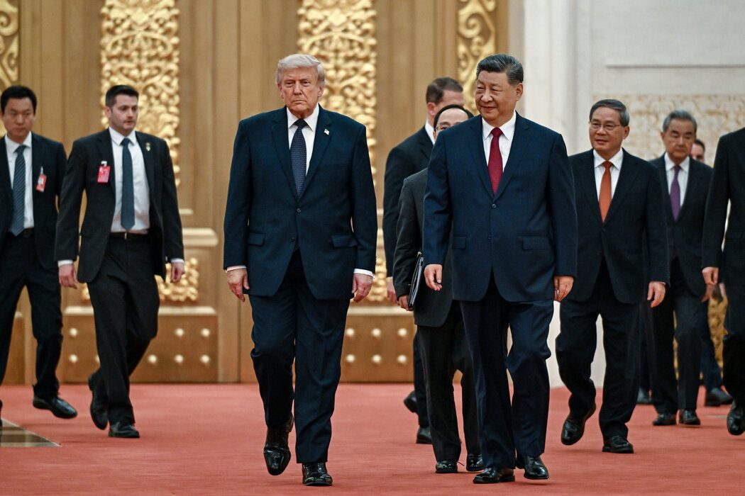 特朗普与习近平5月在北京进行了会晤。