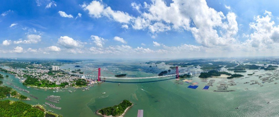 1949年新中國成立以來首條由國家層面統籌建設的通江達海運河工程「平陸運河」，將於9月16日正式建成通航。（新華社）