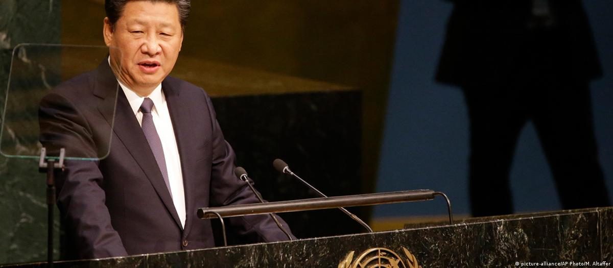 习近平避开纽约 特朗普在联大强调美国优先 1 一名男子在发言