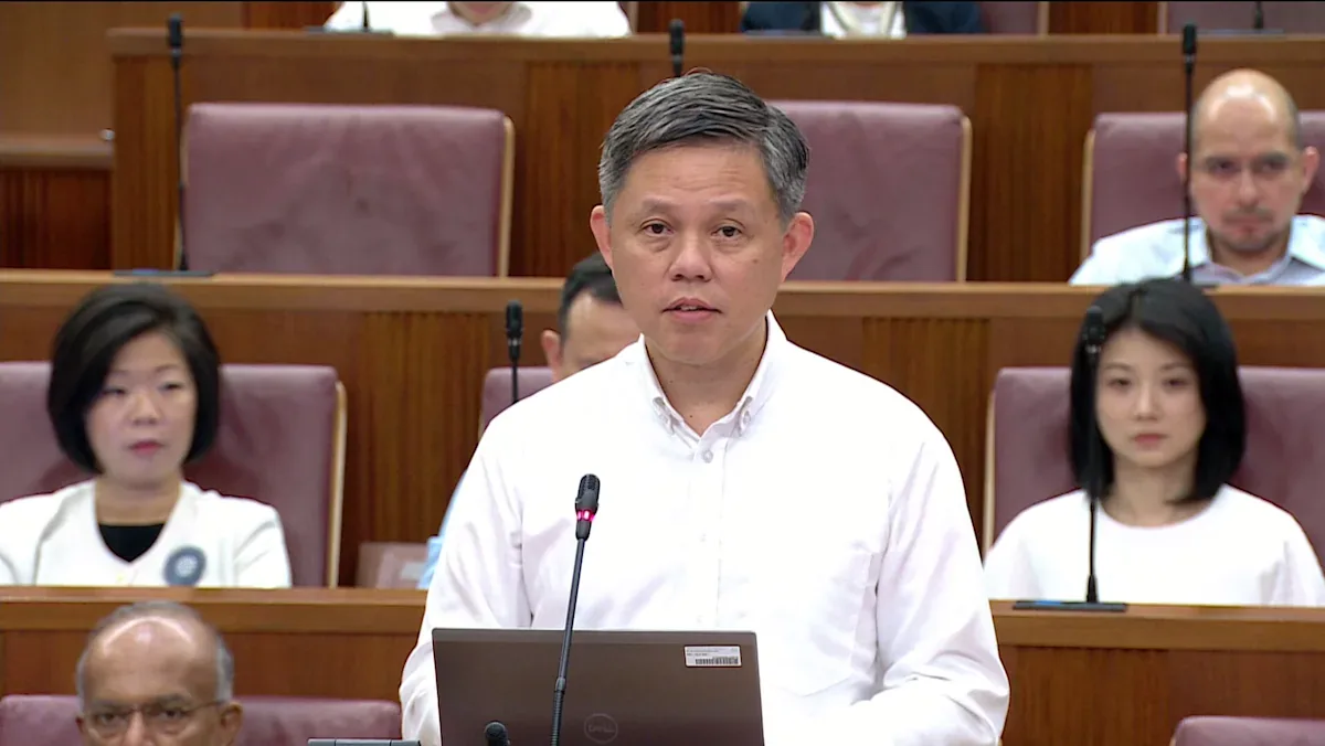 陈振声在新加坡国会发言