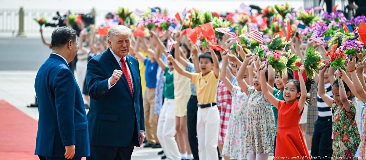 特朗普家族加密平台近半AI模型来自中国企业 2 2026年5月14日,中国国家主席习近平和美国总统特朗普在人民大会堂出席欢迎仪式。