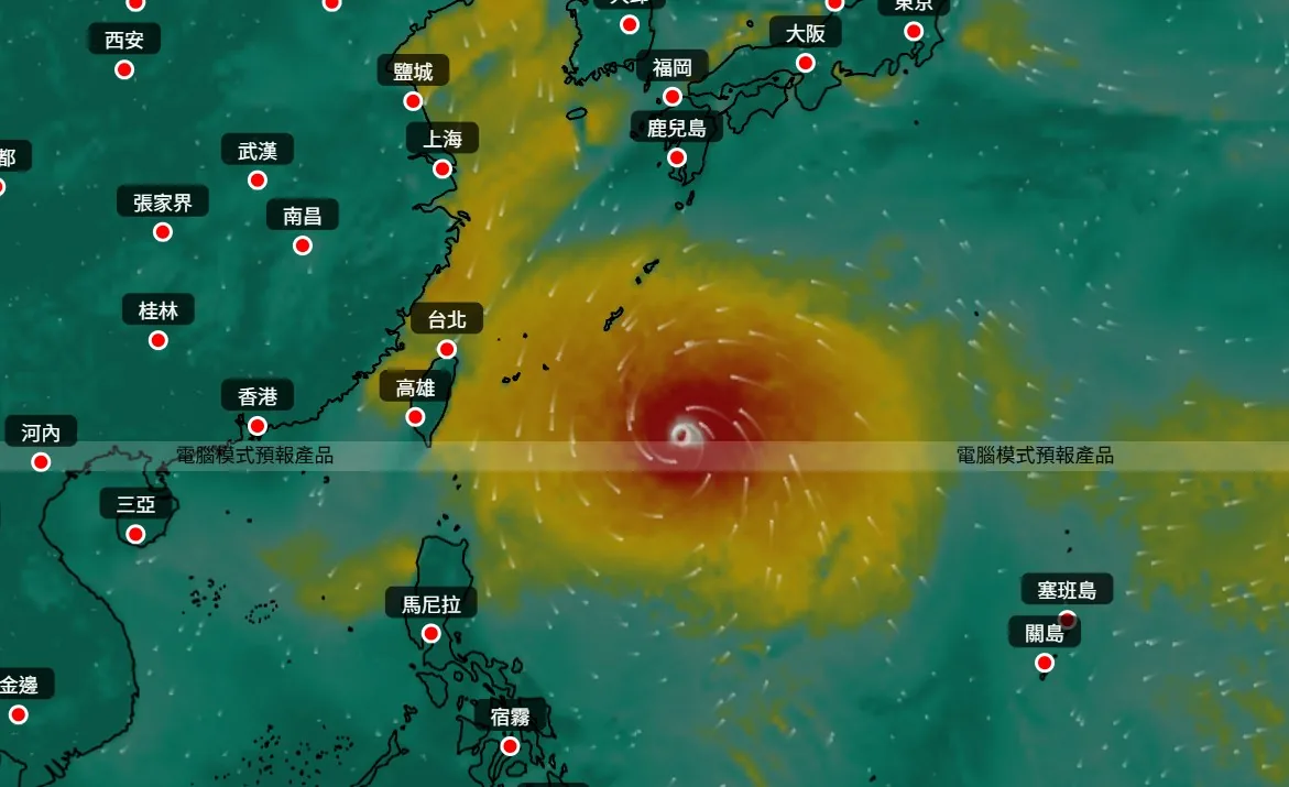 台风蔷琵今日生成 预测90度大转弯袭日本 专家警告升级强台风 3 ECMWF預測,關島東南面有熱帶氣旋形成,往西北方向移動逼近台灣,但10月22日至10月23日會90度大轉彎,往東北方向移動吹襲日本,10月23日至10月24日在日本東京附近掠過。(ECMWF)