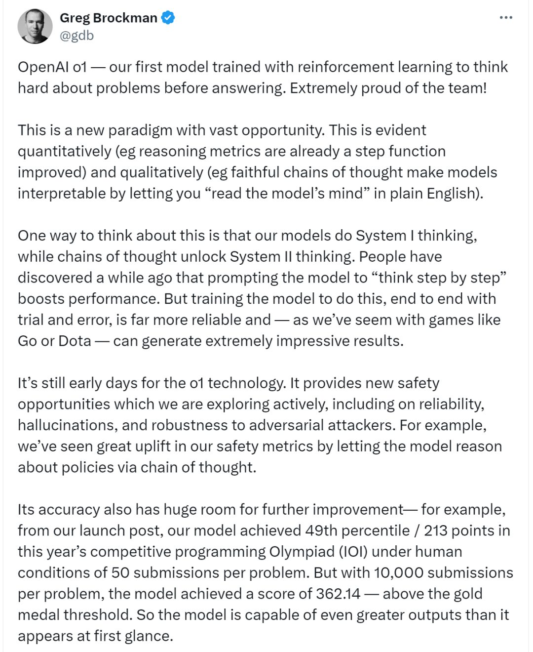 大招憋出来了!OpenAI发布最强推理模型o1,它真的会思考,但API比4o贵好几倍 3 8cf818cae90367023410d867b803e7f3a42c821109690405e8aa7a1b23535338 article
