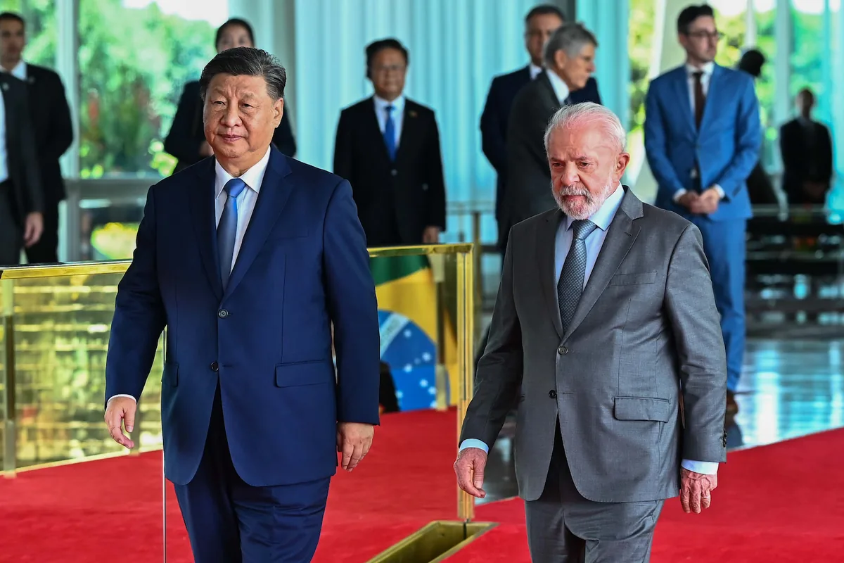 习近平和巴西总统卢拉2024年在巴西