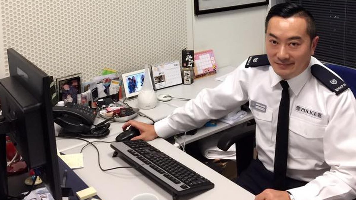 陳凱港曾是沙田警區助理指揮官。（陳凱港fb）