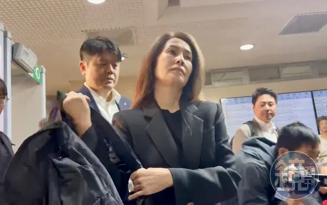 高金素梅到台北地方法院出庭