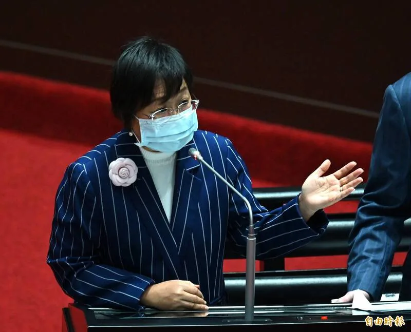 侨委会委员长徐佳青在立法院院会备询