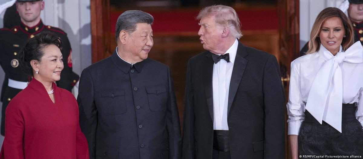 特朗普夫妇和习近平夫妇