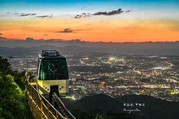 北九州皿仓山夜景攻略!免费接驳巴士、缆车票价一次看 25 ▲▼日本北九州皿倉山展望台的纜車交通、夕陽與夜景。(圖/《周花花》授權提供)