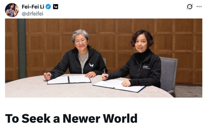 AMD 82亿美元收购李飞飞公司 World Labs 押注空间智能 2 Image