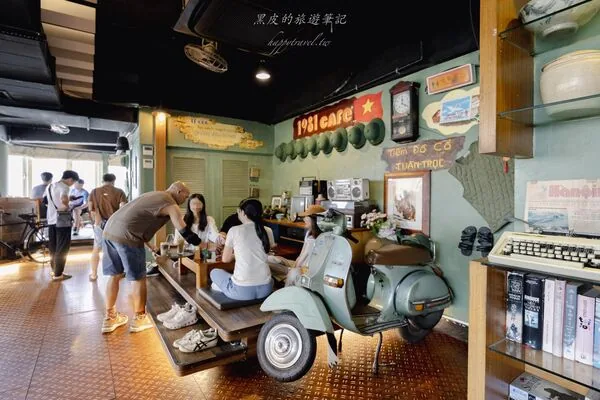 ▲▼1981 Cafe的越南餐點與復古空間。（圖／《黑皮的旅遊筆記》授權提供）