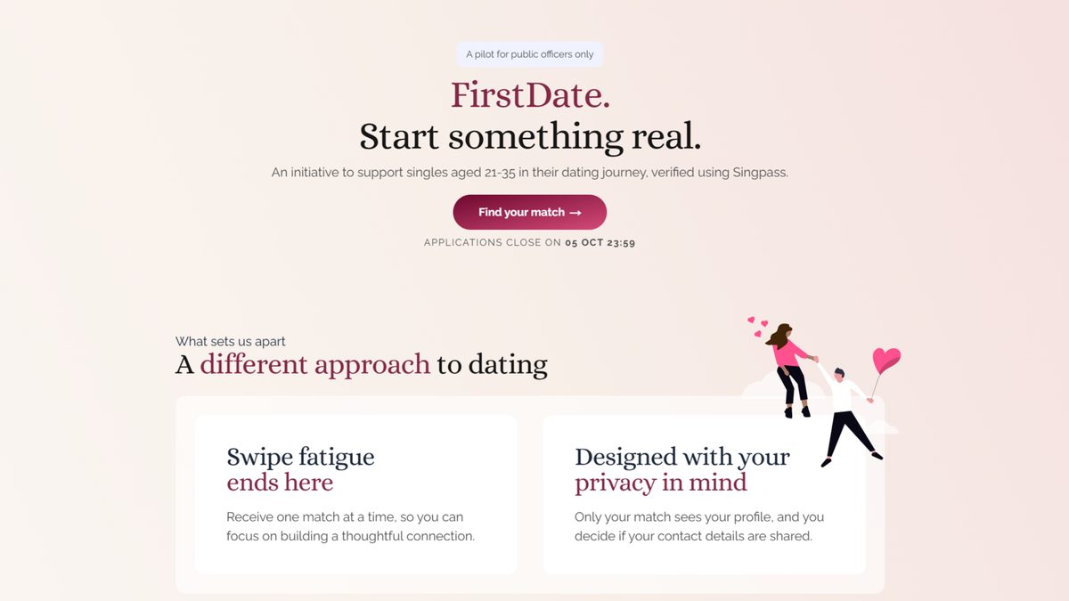 FirstDate服务网站页面截图