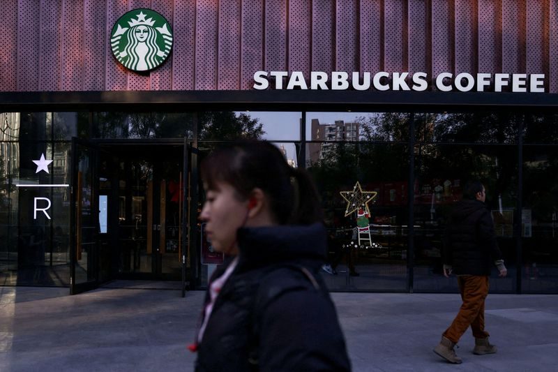 中国的一家星巴克门店