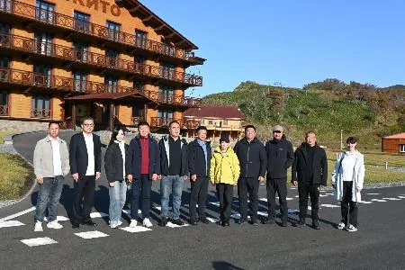 到择捉岛访问的中国黑龙江省代表团