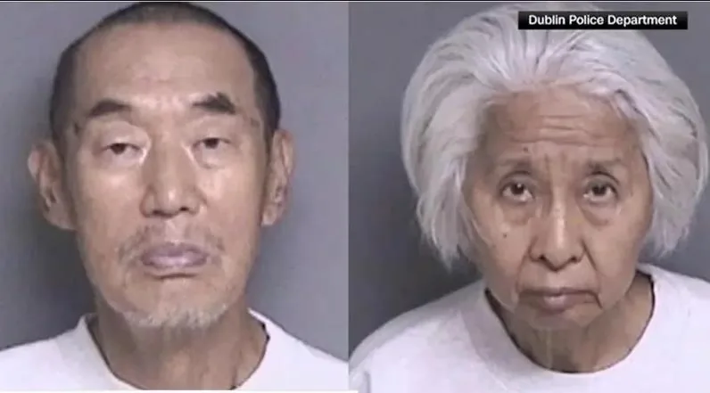 被控枪杀女婿的张寿勇和陈世丽。照片由都柏林警局提供。