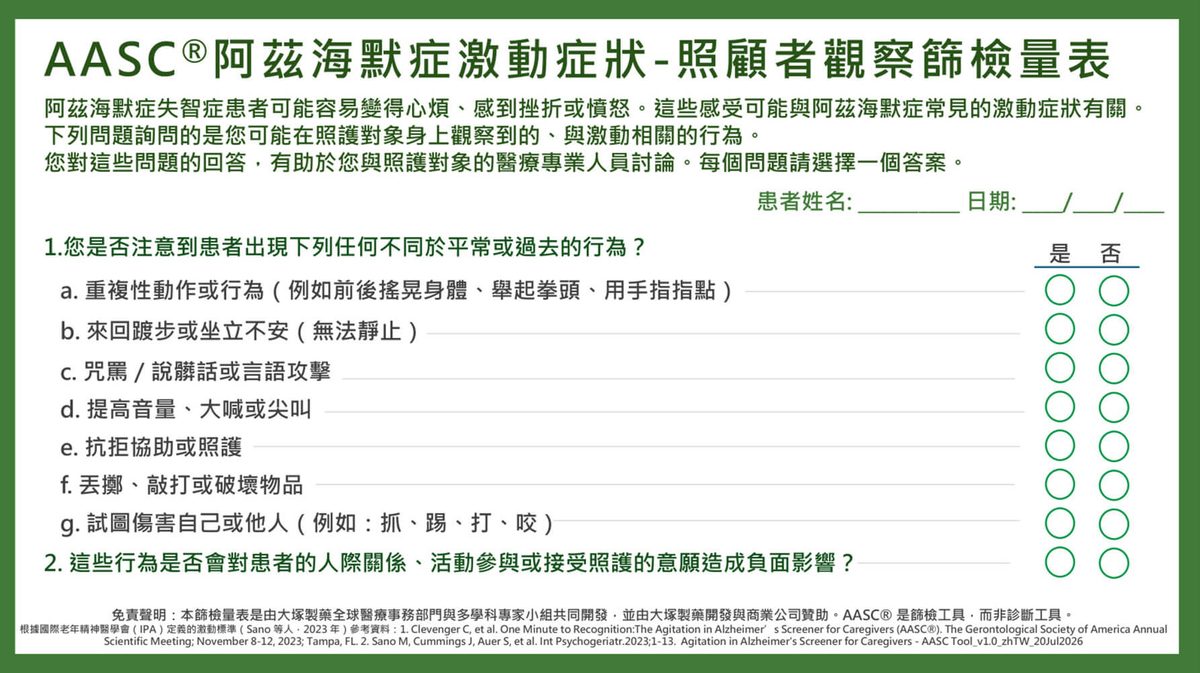 台湾逾六成失智者现激动行为 医推8问筛检量表助诊断 1 ea2931d755edb1516d89c722f4775b3b6893a07aa2b38a36a3ecc39cd8cb359c article