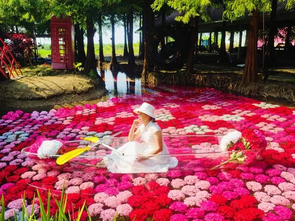 ▲▼雲林珍粉紅城堡水上咖啡。（圖／翻攝自粉紅泡泡臉書專頁）