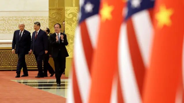 特朗普访华时与习近平会面
