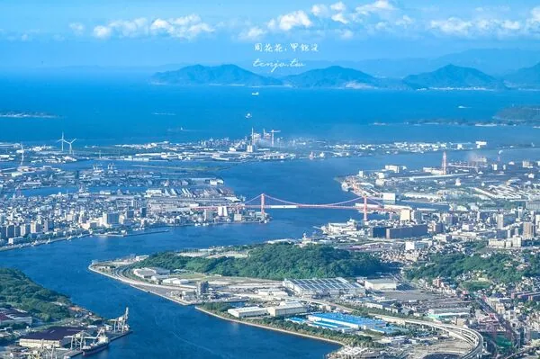 北九州皿仓山夜景攻略!免费接驳巴士、缆车票价一次看 13 ▲▼日本北九州皿倉山展望台的纜車交通、夕陽與夜景。(圖/《周花花》授權提供)