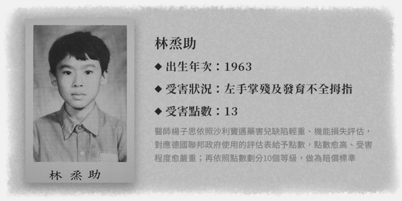 沙利窦迈药害60年 台湾3位「沙儿」的生命故事 1 fd0328c1ba1eeb12ebe52c00e705f645757cc3fb91d218dec3ff5db52352117f article