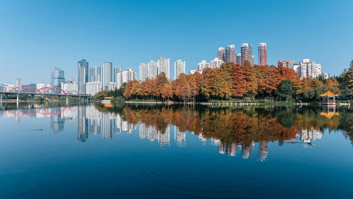 新皇岗口岸|7号线精选8大景点 华强北寻宝洪湖公园赏落羽杉 5 秋冬季節,洪湖公園落羽杉是不可錯過的盛景。(洪湖公園)